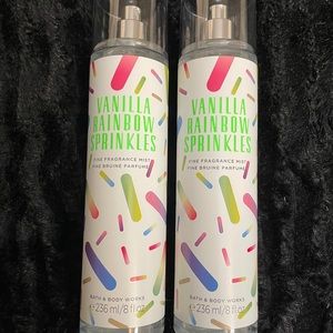 2 B&BW VANILLA RAINBOW SPRINKLES MISTS